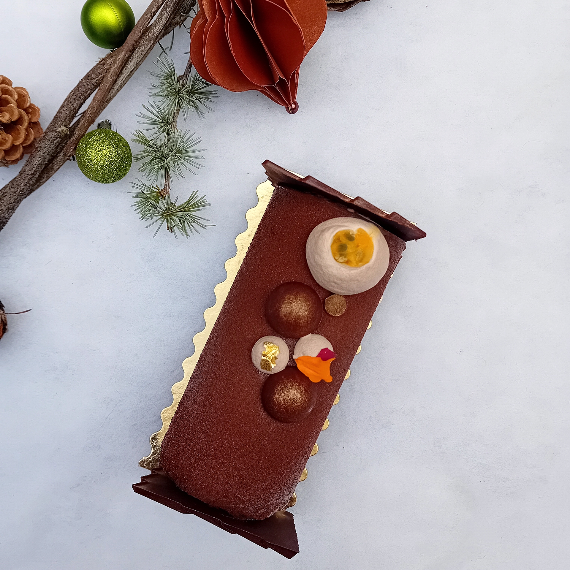 Bûche glacée Deux Tropiques